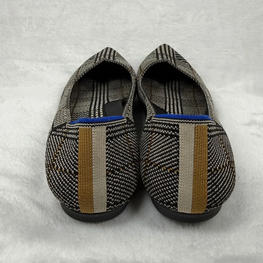 Rothy's The Point in Black Glen Plaid *RETIRED* Size‎ 8.5 RARE